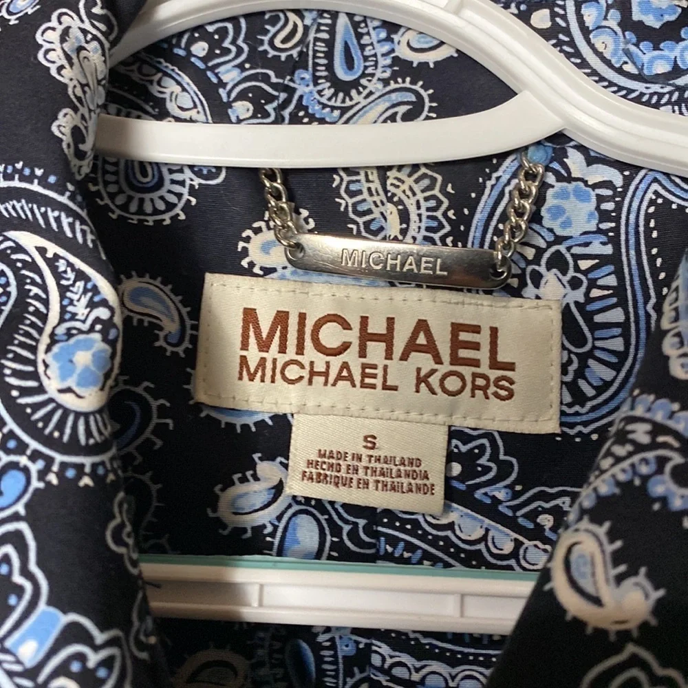Michael Kors Paisley Knee Length Coat 🧥